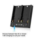 Zitay 希鐵 BP-A/BP-U Fast Charger 電池雙通道快速充電器+充電線