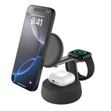 Belkin UltraCharge Pro Qi2 25W 3合1磁吸充電座 (Sand) 圖片 2