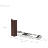 SmallRig 5943 L-Shaped Mount Plate with Wooden Handle For Panasonic Lumix L10 Silver 木頭L型手柄 (銀色)