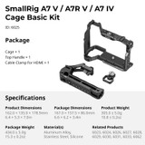 SmallRig 6025 Basic Cage Kit for Sony A7 V / A7R V / A7 IV 相機套籠 official image 7