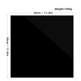 Selens Tempered Glass Reflection Board Black 黑色鋼化倒影板 30 x 30cm