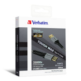 Verbatim 66117 Tough Max USB-A 至 USB-C 充電線 2m - 太空灰 — 包裝圖 1