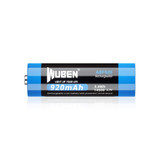 WUBEN ABF920 14500 920mAh 充電鋰電池（單顆） — 官方產品圖片 02
