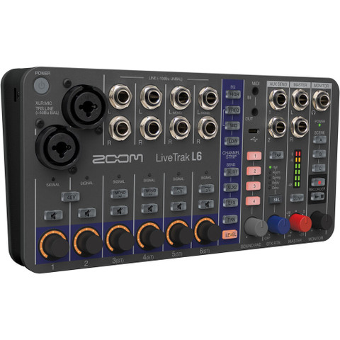 Zoom LiveTrak L-6 10-Track Digital Mixer / Recorder