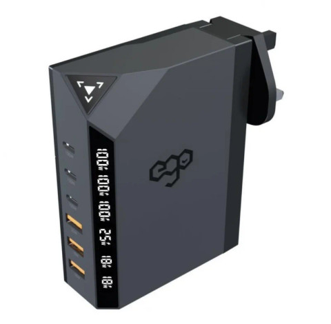 EGO Exinno 120W 6口快速數顯多功能充電器 EX120-KR