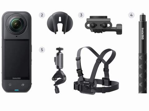 Insta360 X5 8K Road Cycling Bundle (Independent) 公路騎乘套裝(分離式車把)