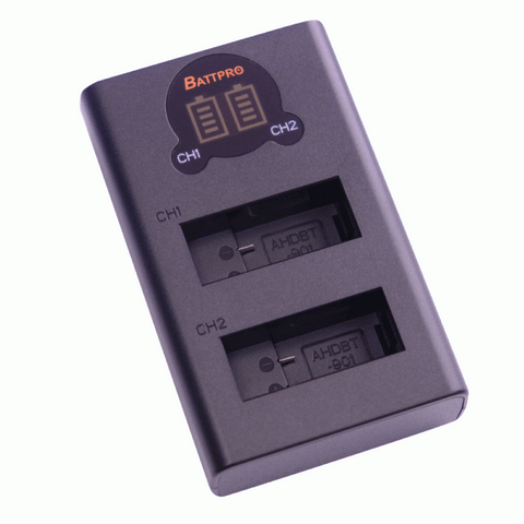 BattPro GoPro Hero 13 雙位電池 USB 充電器