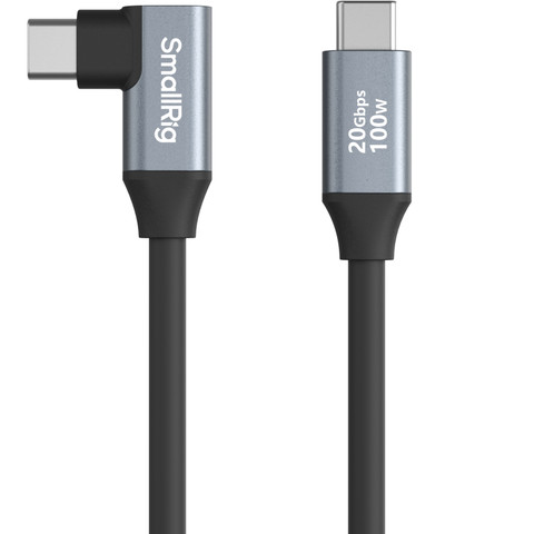 SmallRig 4791 USB-C to USB-C Data Cable (60cm, Straight-to-Angled) 快充數據線 (60cm, 直對彎)