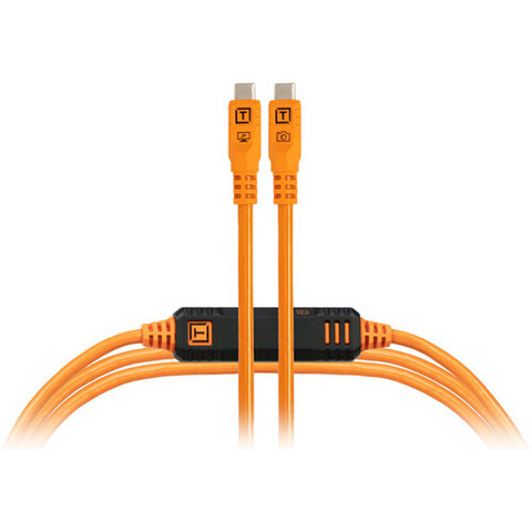 Tether Tools TetherPro CUC15G2-ORG USB-C to USB-C 3.2Gen2 Optima-10Gbps 數據線 4.6m