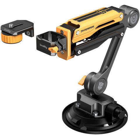 SmallRig 5528 Transformers Shock Absorber Arm for DJI Osmo Pocket 3, GoPro HERO13 & Insta360 X4 (BumbleBee Edition) 避震支架 (大黃蜂系列)