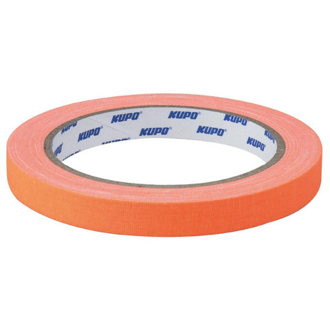 Kupo CSS-2415OG 24mm x 13.72 Cloth Spike Tape Orange 舞台定位螢光膠帶 (橙色)