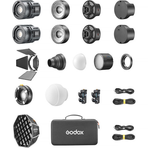 Godox 神牛 KNOWLED RS60R RGB LED Monolight 2-Light Kit 雙燈套裝
