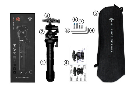 Silence Corner Mambapod Kit 便攜折疊夾鉗相機腳架套裝