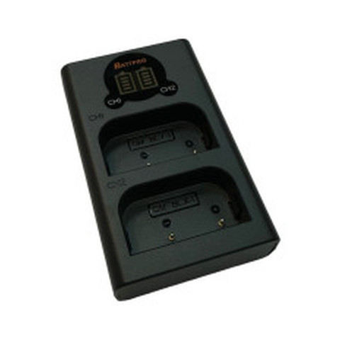 BattPro Olympus BLX-1 雙位電池 USB-C + Micro USB 充電器