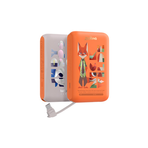 Belkin BoostCharge 10000mAh Disney 流動充電器連內置線 (Zootopia) 圖片 1