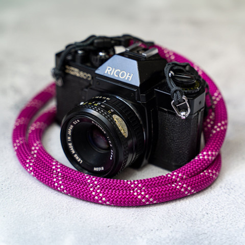 A-MoDe FCSC-PU 11mm Quick Release Buckle Rope Camera Strap 100cm 快拆扣登山繩相機帶 (紫色) 圖片 1
