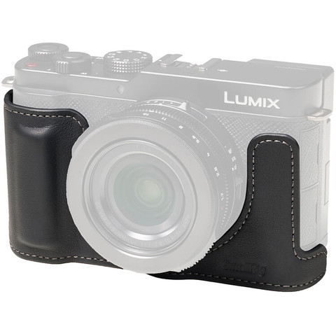 SmallRig 5698 Leather Half Case For Panasonic Lumix L10 Black 皮套 (黑色)