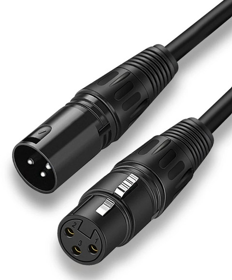 XLR Male to XLR Female Cannon Audio Cable 80m black main image