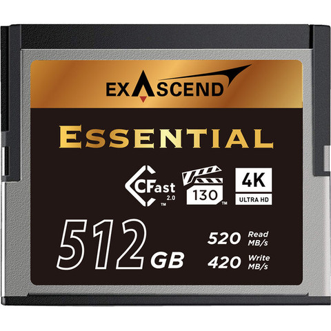 Exascend Essential CFast Card 2.0 記憶卡 (512GB)