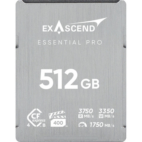 Exascend Essential Pro CFexpress 4.0 Type B Memory Card 記憶卡 (512GB)