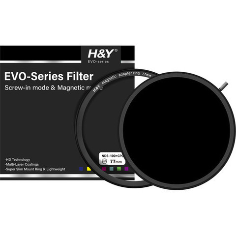 H&Y Evo-Series ND3-1000+CPL Filter 可調式減光偏光鏡 (72mm)