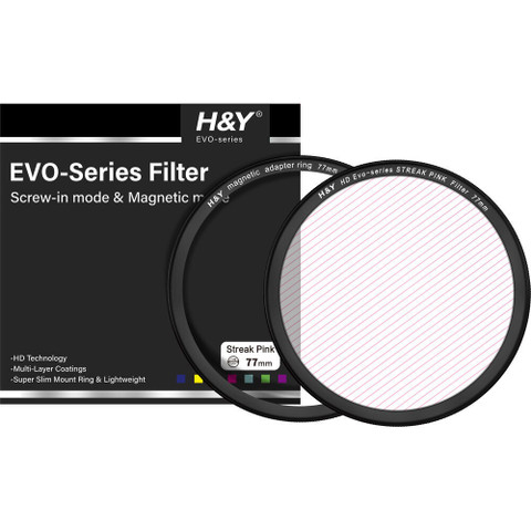 H&Y Evo-Series Magnetic Streak-Pink Filter 粉紅拉絲濾鏡 (72mm)