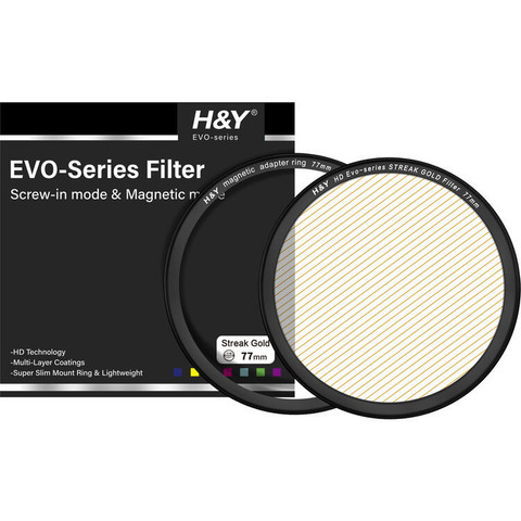 H&Y Evo-Series Magnetic Streak-Gold Filter 金拉絲濾鏡 (67mm)