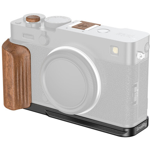 SmallRig 5985 L-Shaped Mount Plate with Wooden Handle for FUJIFILM X-E5 Black L型快拆底板 (黑色)