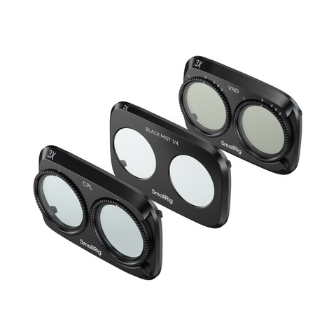 SmallRig 6649 All-in-One Filter Kit for DJI Osmo Pocket 4P (VND1-5 + 1/4 Black Diffusion + CPL) 濾鏡套裝