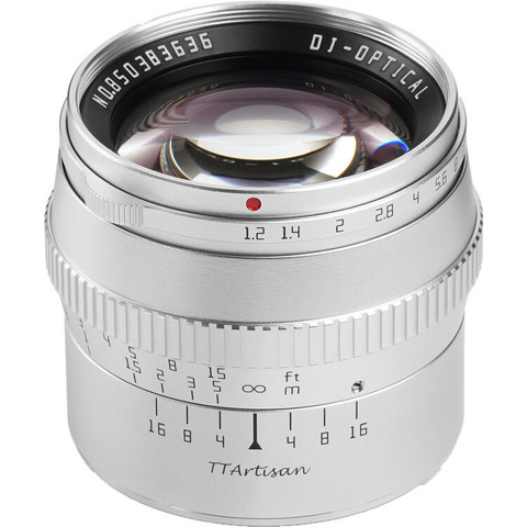 TTArtisan 銘匠 50mm F1.2 APS-C Lens 鏡頭 (Canon RF 銀色) 主圖