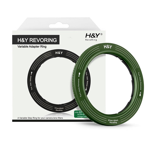 H&Y Filter RevoRing 52-72mm Variable Adapter for 77mm Filters Vintage Green 可調口徑轉接環 official main image