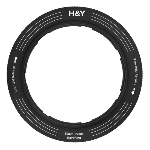 H&Y Filter RevoRing Mark II 52-72mm Variable Adapter for 77mm Filters Black 可調口徑轉接環