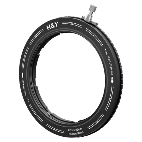 H&Y Filter RevoRing Mark II 67-82mm Variable Adapter for 82mm Filters Titanium Gray 可調口徑轉接環 official main image