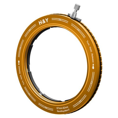 H&Y Filter RevoRing Mark II 67-82mm Variable Adapter for 82mm Filters Orange 可調口徑轉接環 official main image
