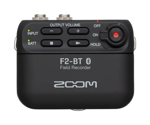 Zoom F2-BT/B Bluetooth 32-bit float 領夾咪錄音機（黑色） 主圖