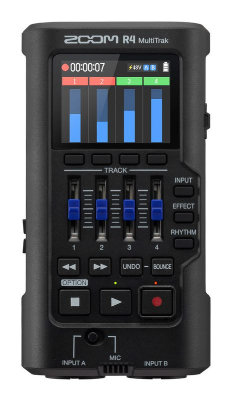 Zoom R4 便攜式32-bit float四軌音樂錄音機 主圖