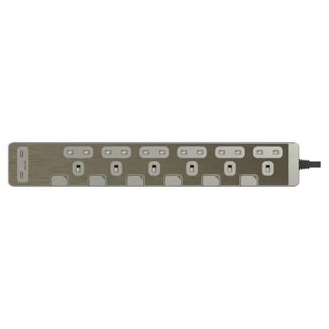 Schneider AvatarOn 6位獨立開關拖板 PD30W 雙USB-C (古銅金)