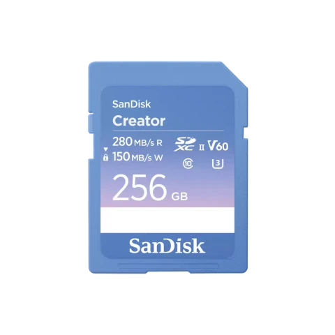 SanDisk Creator SD UHS-II Card 256GB official product image