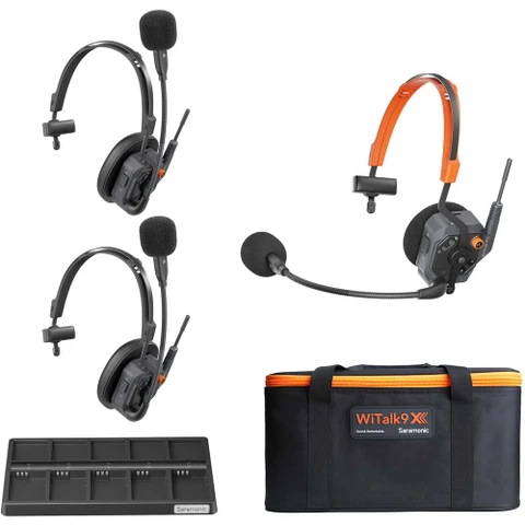 Saramonic WiTalk9 X-3S 3人單耳無線全雙工對講系統｜完整套裝圖
