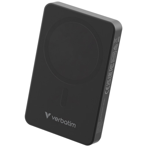 Verbatim 32227 WPB10 10000mAh 磁吸充電池 - 黑色