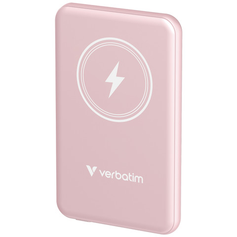 Verbatim 32243 MCP-05 5000mAh 磁吸充電池 - 粉紅色