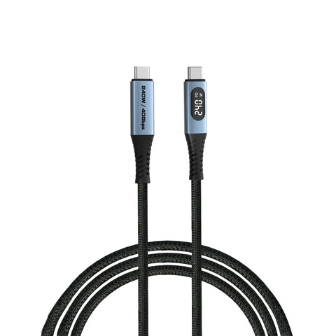 Verbatim 31849 USB4 40Gbps 240W USB-C 顯示充電線 1.2m - 黑色