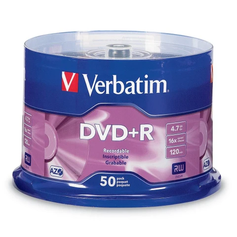 Verbatim 95037 DVD+R 4.7GB 16X 光碟 50片裝