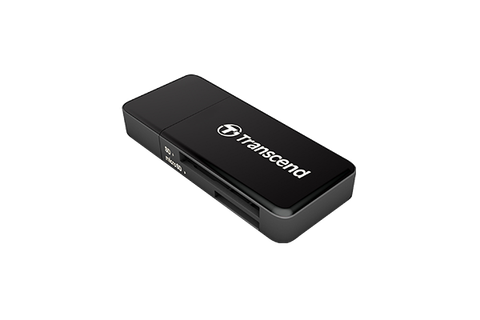 Transcend 創見 RDF5 USB-A SD／microSD 讀卡器 - 黑色