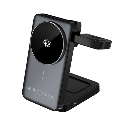 EGO MagCooler 2S 3合1 Qi2.2 製冷無線充電座 - 灰色