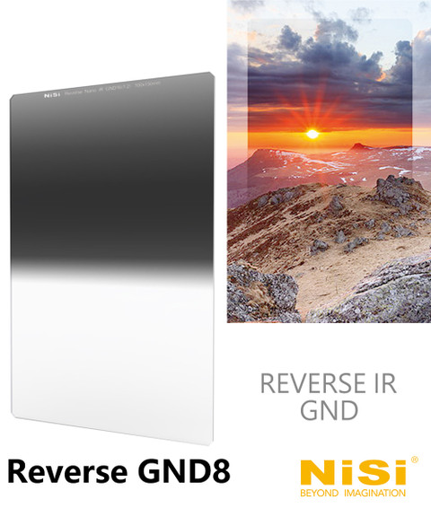 NiSi 耐司 Nano IR 100mm Reverse GND8 / 0.9 / 3-Stops 漸變灰濾鏡