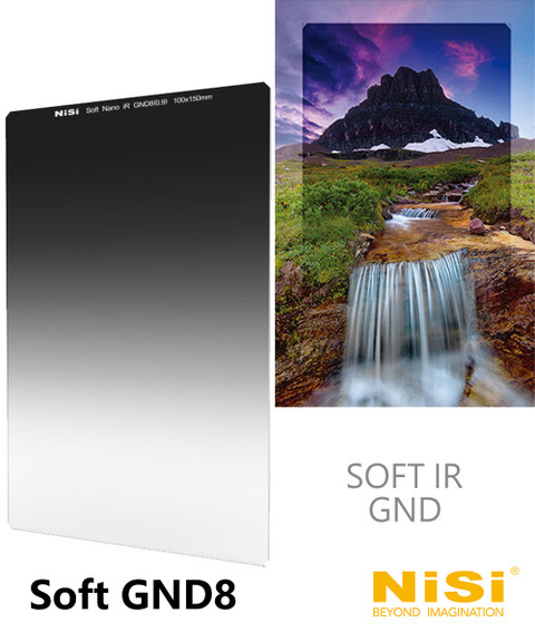 NiSi 耐司 Nano IR 100mm Soft GND8 / 0.9 / 3-Stops 漸變灰濾鏡