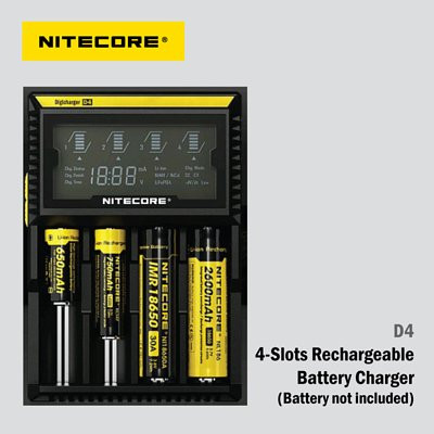 Nitecore Digi Charger D4 四槽多功能智能充電器 AA AAA 18650 16340 26650