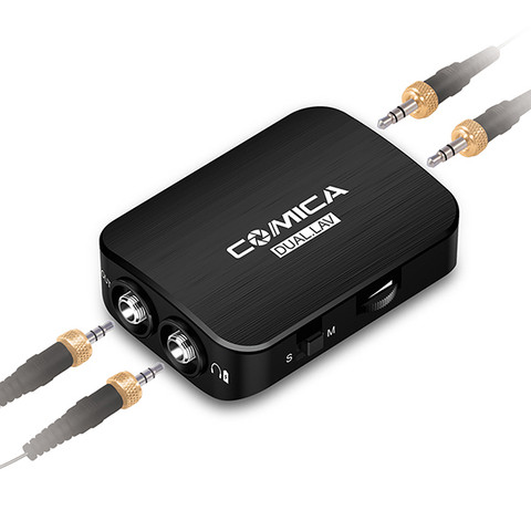 Comica CVM-D03 Dual-head Lavalier Microphone 多功能監聽雙頭夾咪呔咪