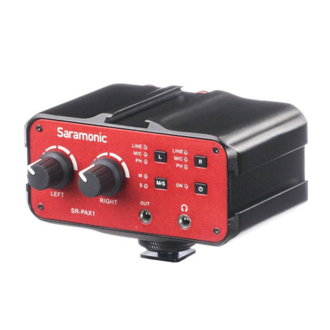 SARAMONIC SR-PAX1  3.5mm, 6.35mm ,XLR 機上型混音器